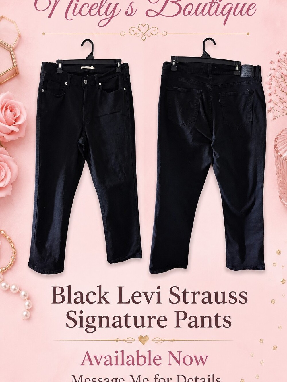 Black Levi Strauss Signature Pants